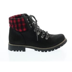 Cliffs by White Mountain Womens Size 7.5 Winter Boot Ankle Bootie Buffalo Plaid